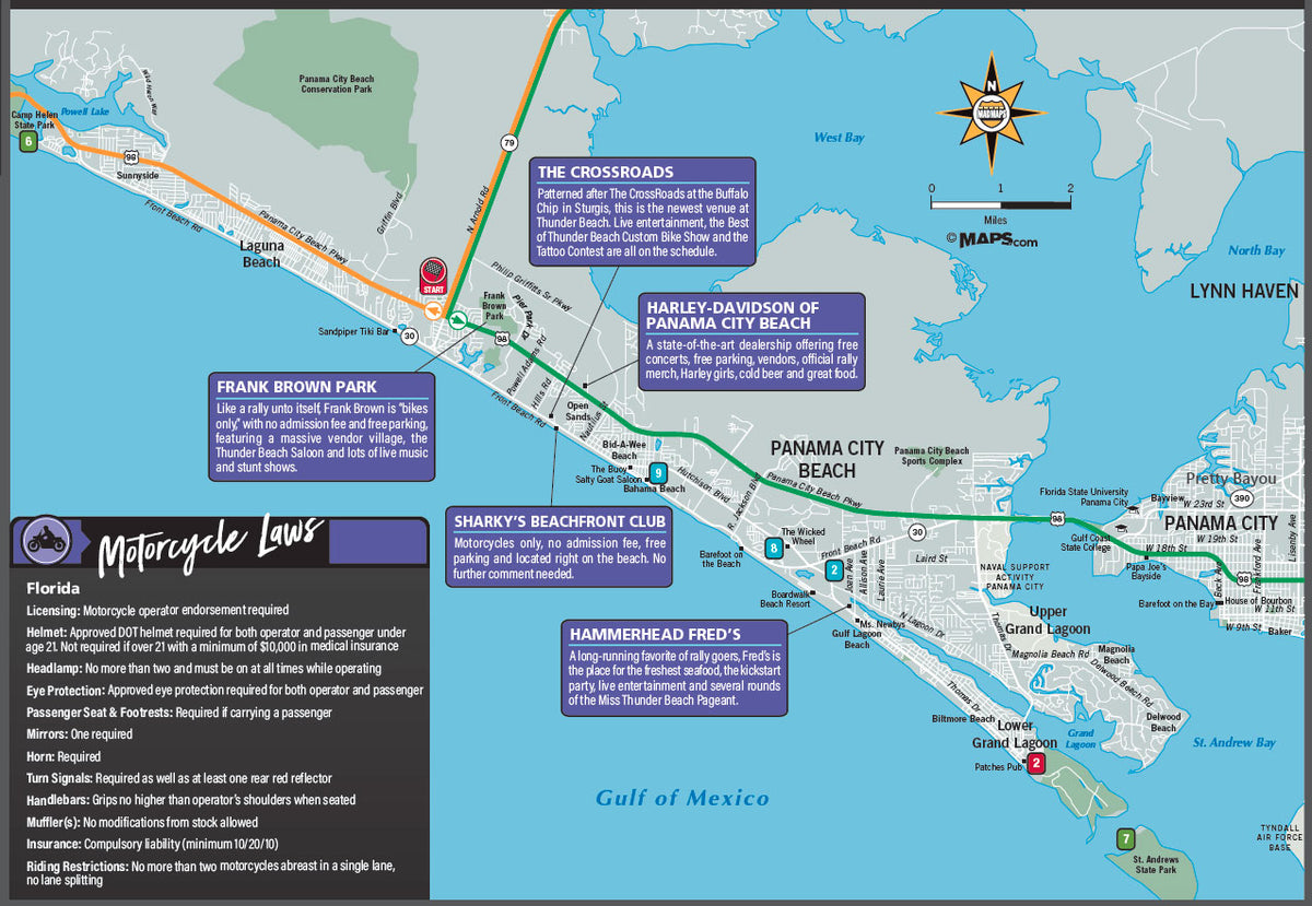 Top Spot Maps: Destin to Panama City Area