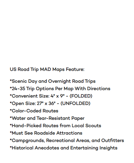 MAD Maps - USRT130 - Scenic Road Trips Map of Louisiana and Mississippi