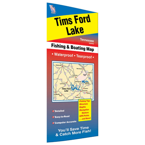 Tims Ford Lake Fishing Map