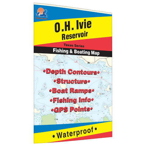 O.H. Ivie Reservoir Fishing Map