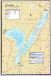 CHINA LAKE - LAMINATED ME MAP