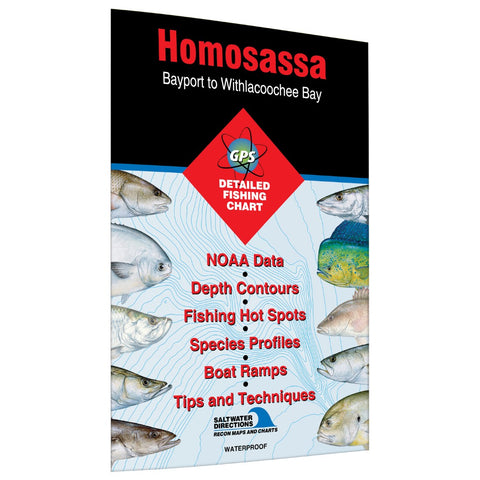 Homosassa  Bayport to Withlacoochee Bay Fishing Map