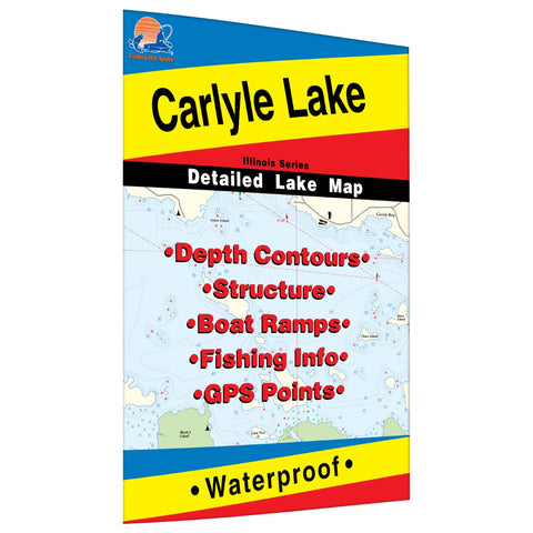 Carlyle Lake Fishing Map