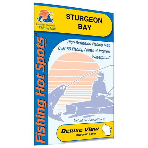 Sturgeon Bay, Lake Michigan Fishing Map (Door Co)