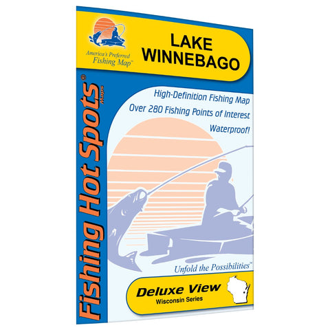 Lake Winnebago Fishing Map (Winnebago Co)