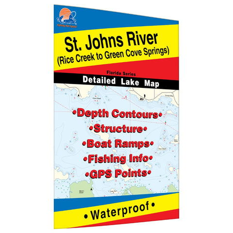 St. Johns River (Rice Creek to Green Cove Springs) Fishing Map