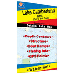 Lake Cumberland-West (Dam to Wolf Creek) fishing map