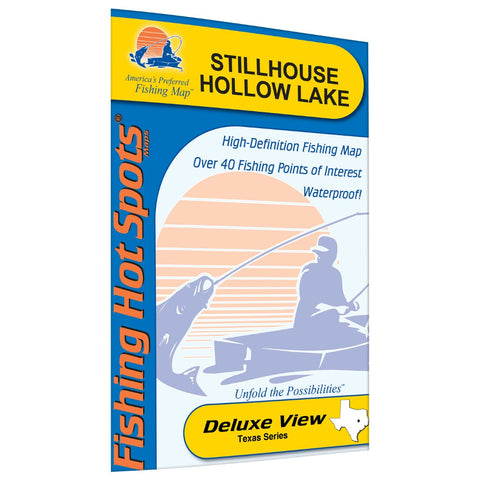 Stillhouse Hollow Lake, Texas fishing map