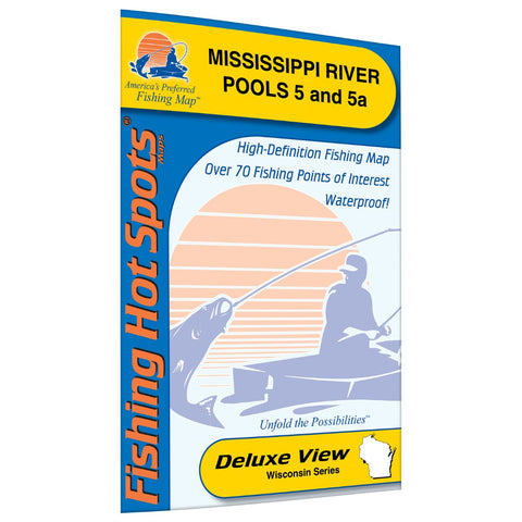 Mississippi River-Pool 5 5a Fishing Map