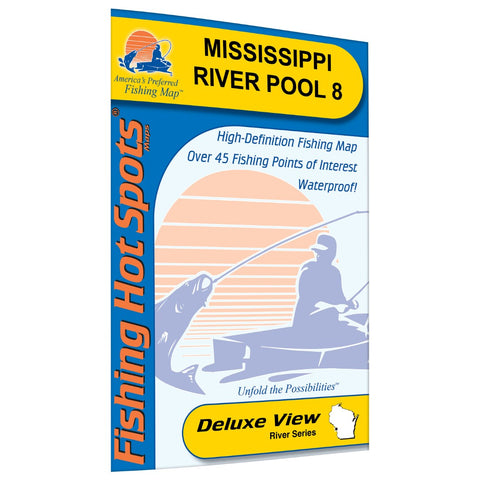 Mississippi River-Pool 8 Fishing Map