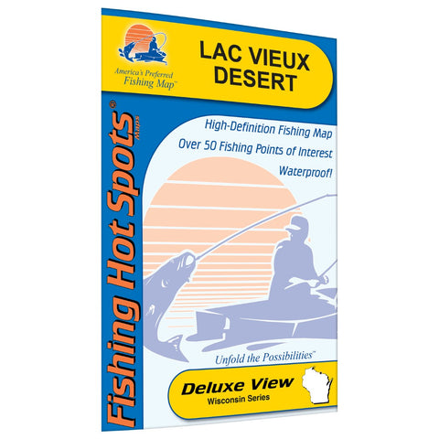 Lac Vieux Desert Fishing Map