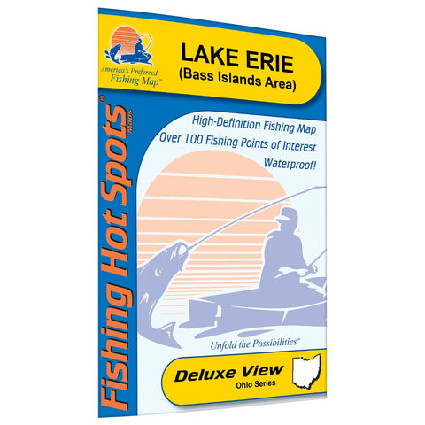 Lake Erie Fishing Map - Bass Islands Area Fishing Map