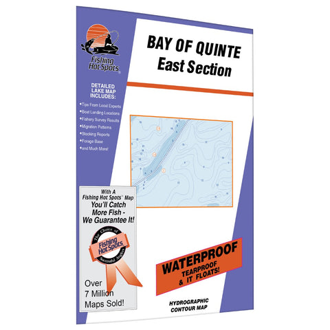 Bay of Quinte-E (Telegraph Narrows to Upper Gap) Fishing Map