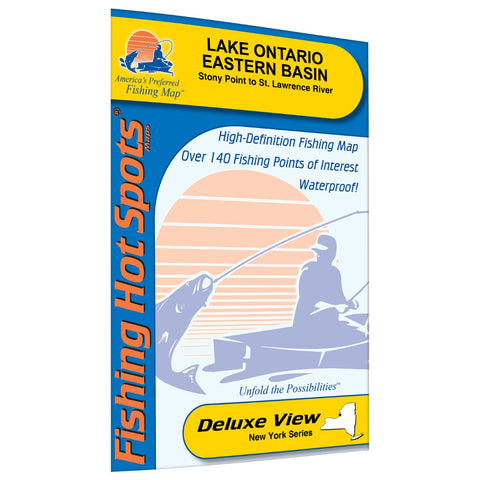 Lake Ontario Fishing Map (Stony Point to St. Lawrence River) Fishing Map