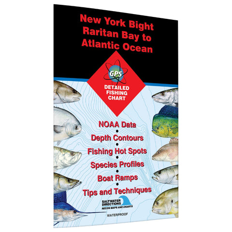 New York Bight Raritan Bay to Atlantic Ocean Fishing Map