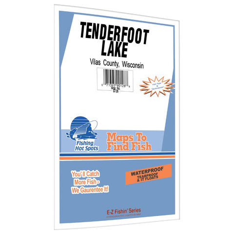 Tenderfoot Lake (Vilas Co) Fishing Map