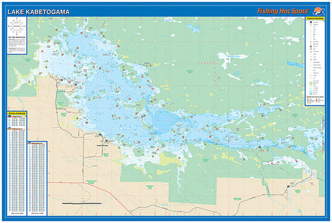 L138 - Kabetogama Lake Fishing Wall Map