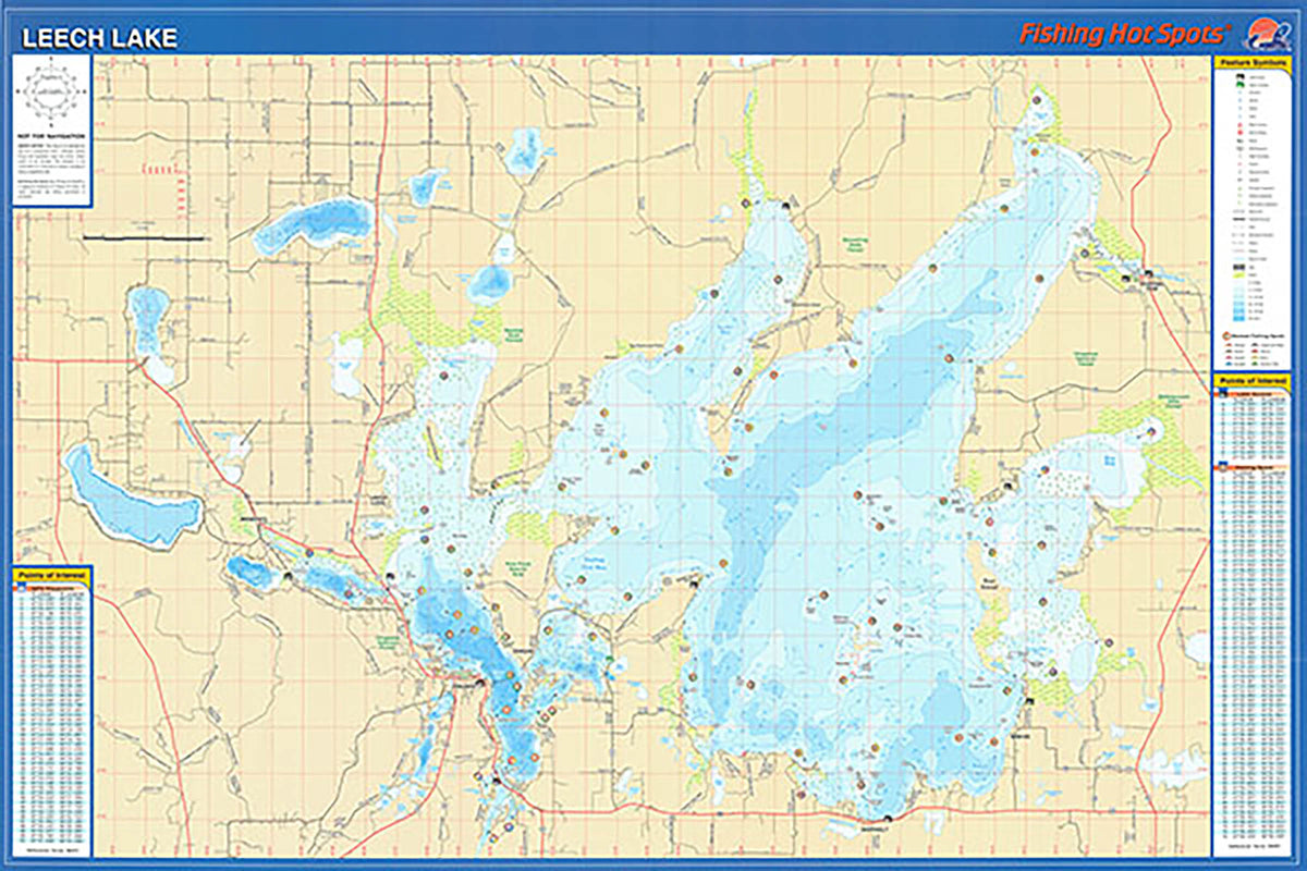 Leech Lake Fishing Wall Map – MAD MAPS