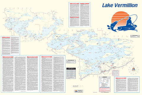 L147 - Lake Vermilion Fishing Wall Map