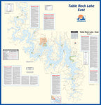 L155 - Table Rock Lake-East (Table Rock Dam to James River) Fishing Wall Map