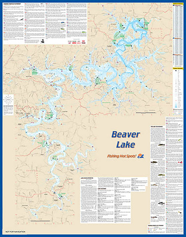 L173 - Beaver Lake Fishing Wall Map