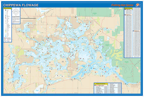 Chippewa Flowage (Sawyer Co) Fishing Wall Map – MAD MAPS