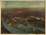 Washington DC Antique Wall Map