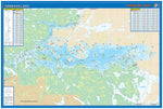 M391 - Lake Namakan Fishing Wall Map