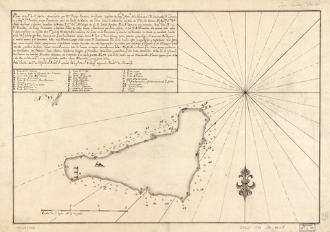 Antique Historical Easter Island Map From 1770
