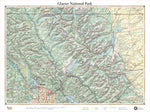 Glacier National Park, Montana Recreation Map