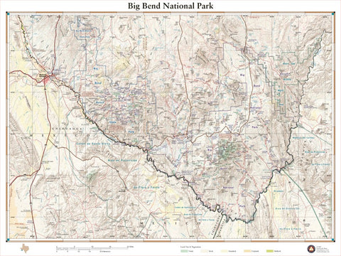 Big Bend National Park, Texas Recreation Map