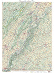 Shenandoah National Park, Virginia Recreation Map