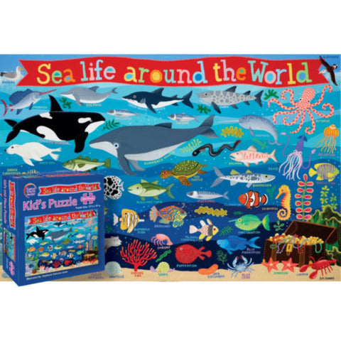 Sea Life Around the World 100 Piece Puzzle