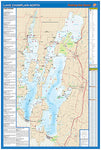 S456 - Lake Champlain North Fishing Wall Map (Quebec waters to South Hero)