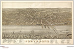 Cleveland Antique Wall Map