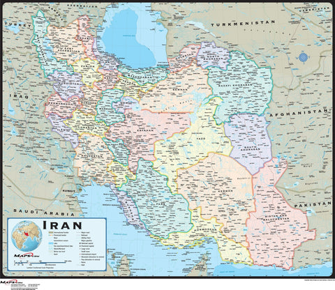 Iran Wall Map