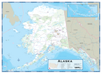 Alaska Highway Wall Map