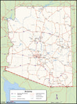 Arizona County Wall Map