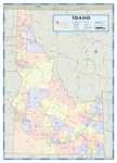 Idaho Counties Wall Map