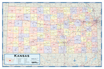 Kansas Counties Wall Map