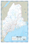 Maine Highway Wall Map