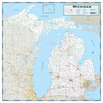 Michigan Highway Wall Map