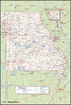 Missouri County Wall Map