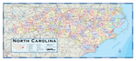 North Carolina Counties Wall Map