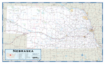 Nebraska Highway Wall Map