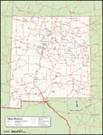 New Mexico County Wall Map