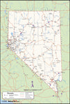 Nevada County Wall Map