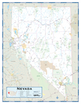 Nevada Highway Wall Map