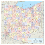 Ohio Counties Wall Map