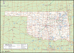 Oklahoma County Wall Map